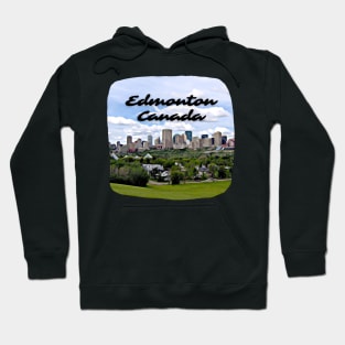 Edmonton Canada Skyline Painting Hoodie